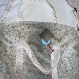 LEOPARD PRINT VELVET DUFFEL BAG